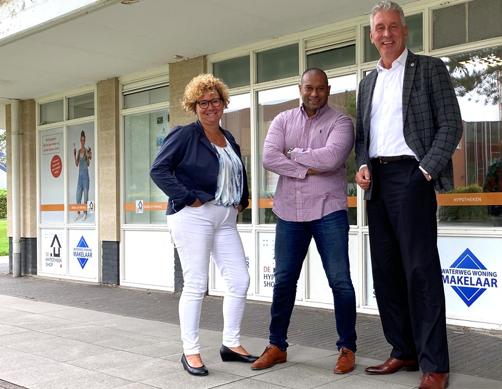 Het makelaarskantoor van regio Maassluis