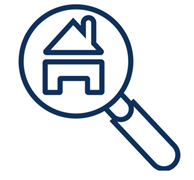 huis in vergrootglas