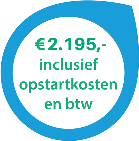 2.195,- inclusief opstartkosten en btw
