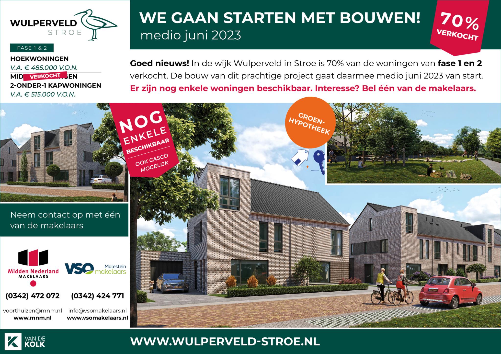 Nieuwbouw Stroe Het Wulperveld | VSO Makelaars & Taxateurs